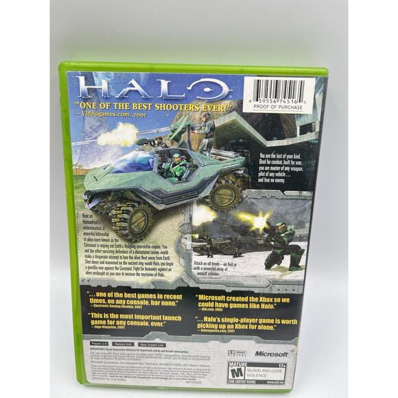 Halo: Combat Evolved (Microsoft Xbox, 2001) - Picture 7 of 11